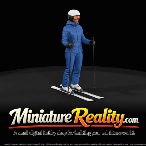 adult female skier (woman in her thirties)