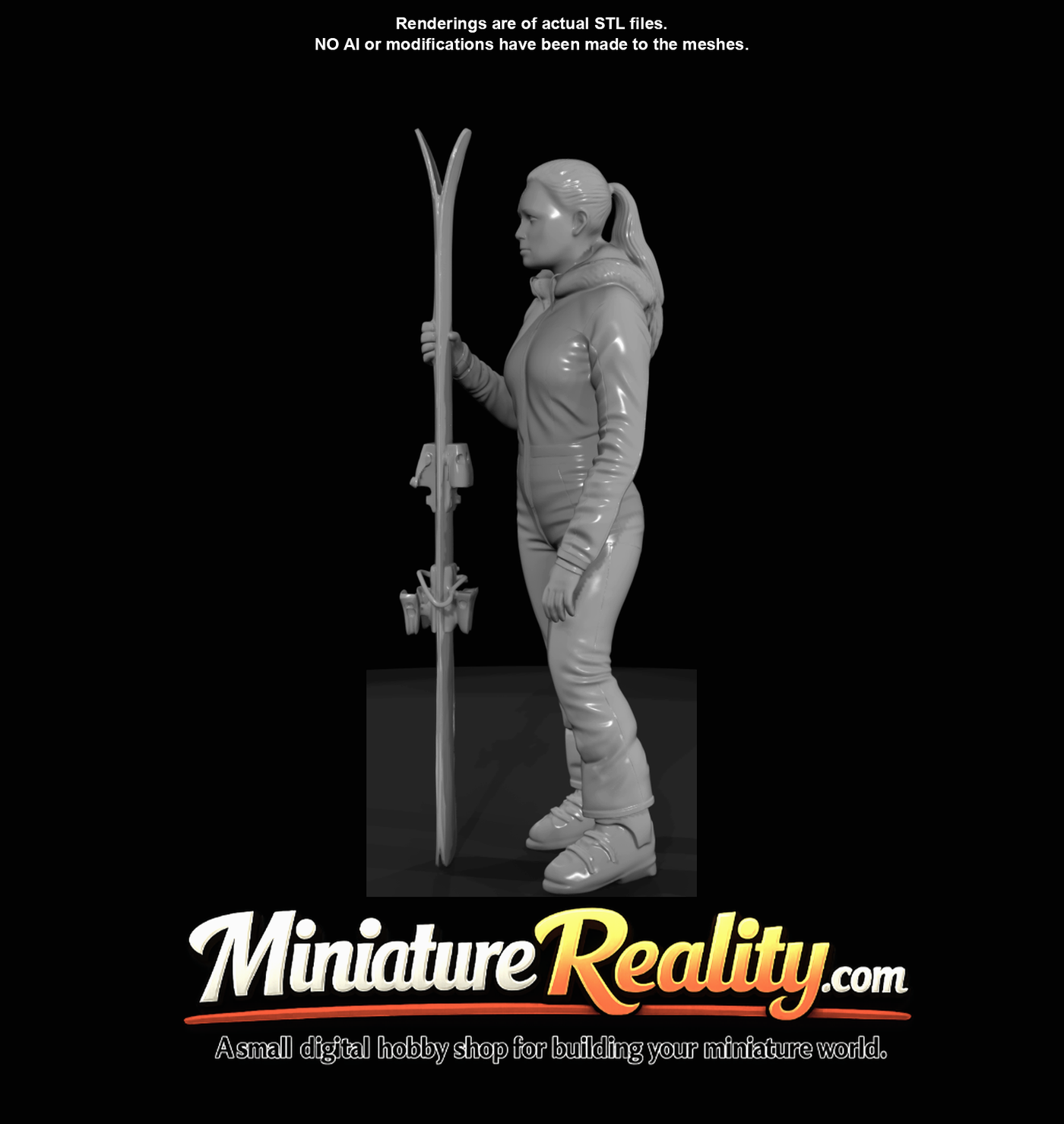 adult female skier (woman in her thirties)