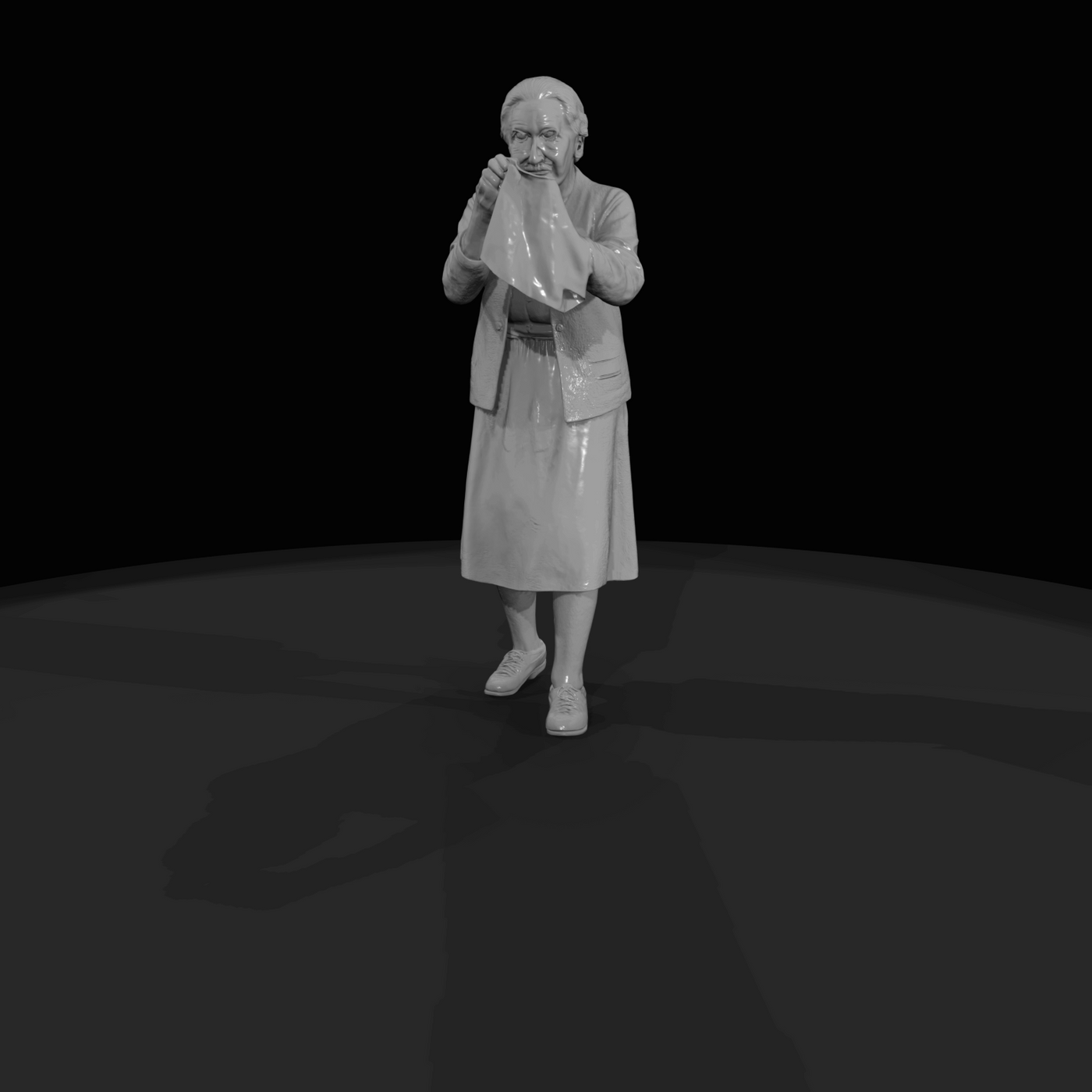 WOMEN HANGING LAUNDRY (1960s) Elderly woman