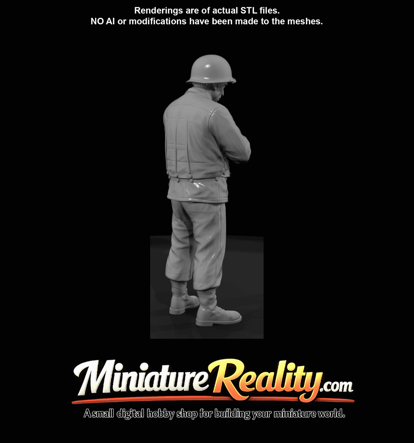 standing soldier figurine / sculpted human figure