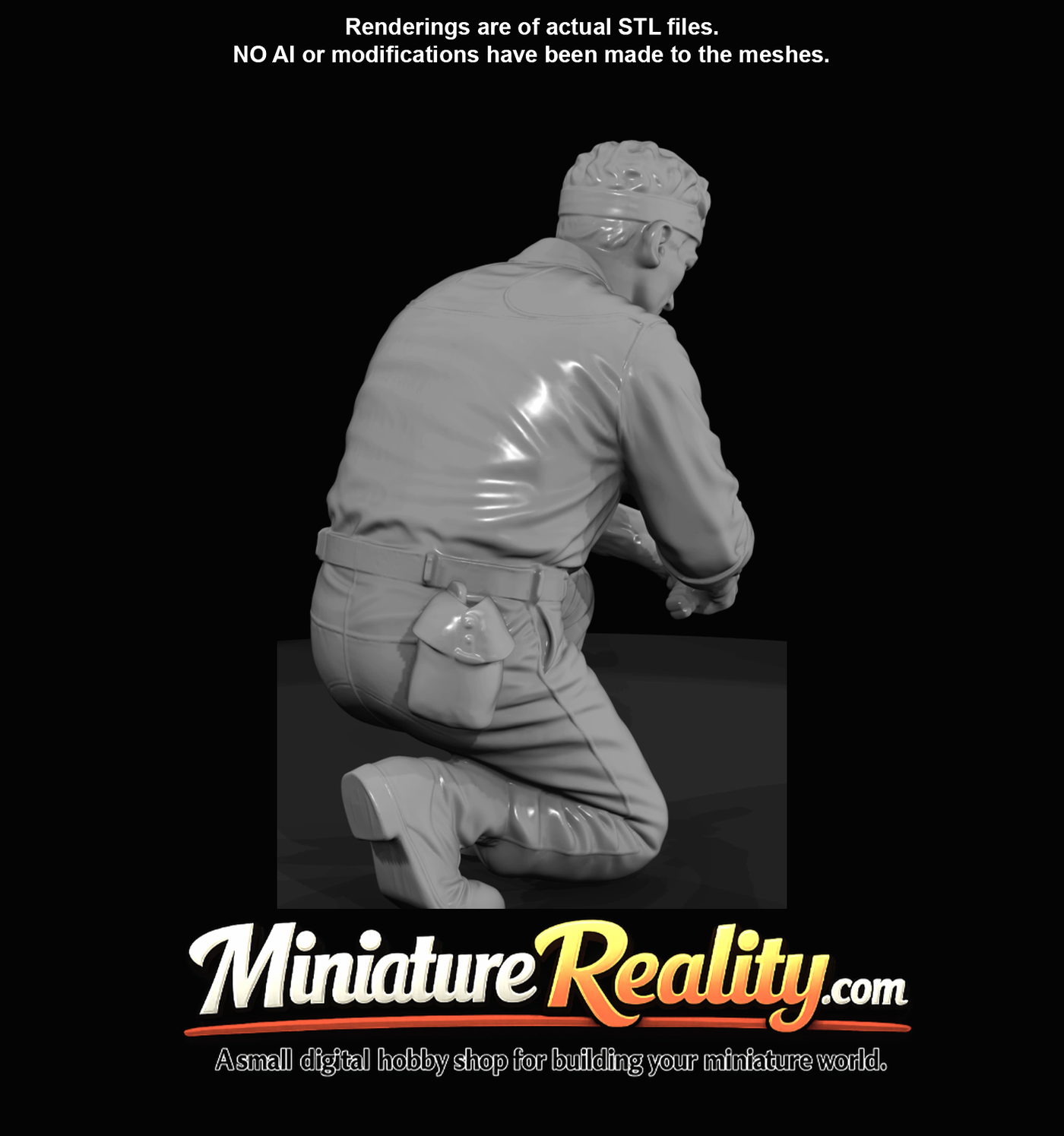 standing soldier figurine / sculpted human figure