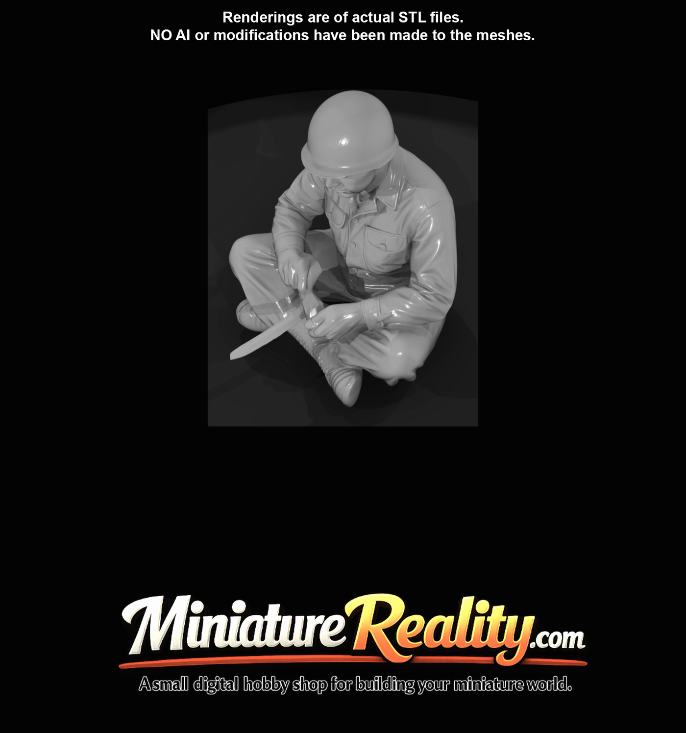 standing soldier figurine / sculpted human figure