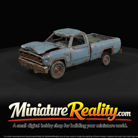 Wrecked 1987 Dodge Ram pickup