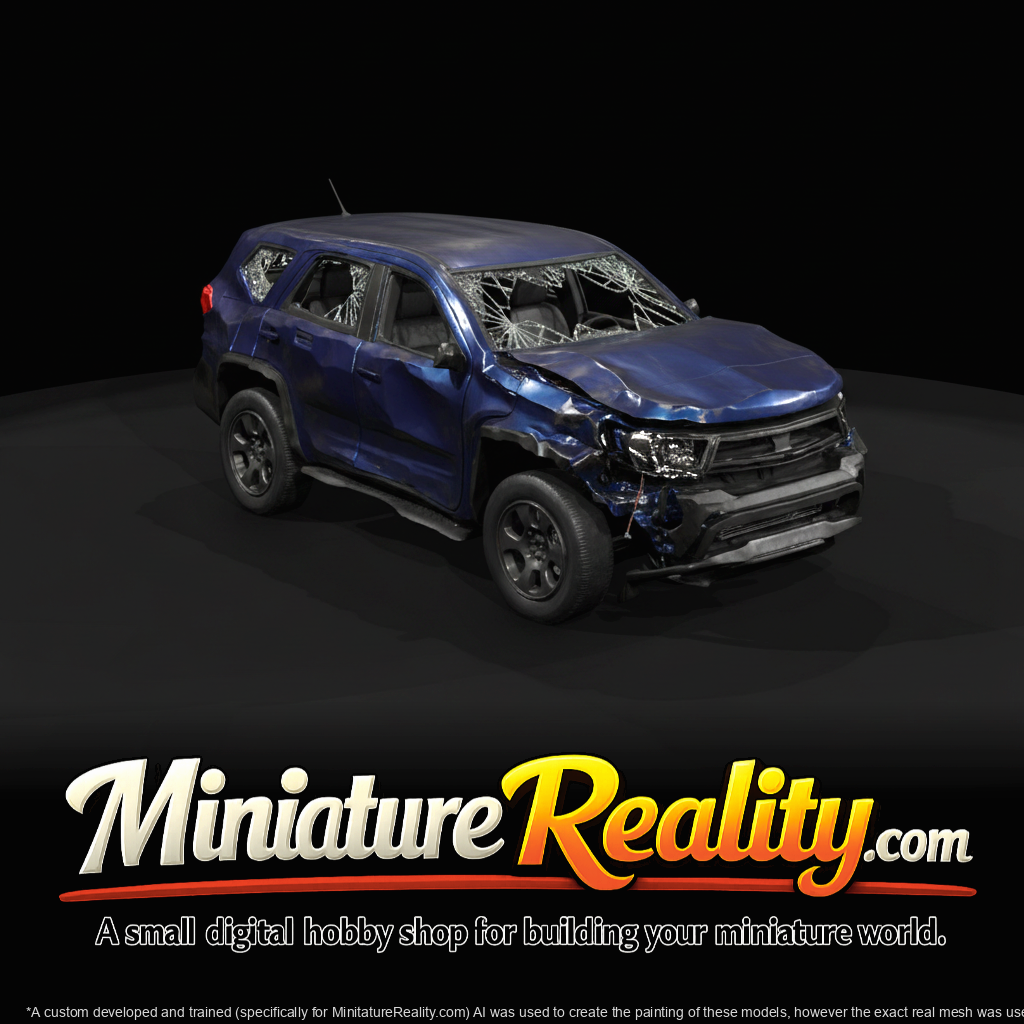 Wrecked Modern Compact SUV