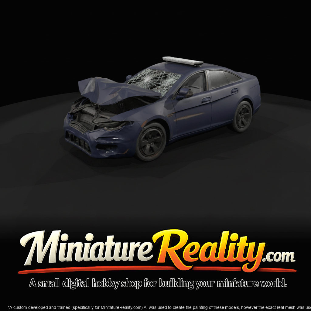Crashed Limousine Service Vehicle