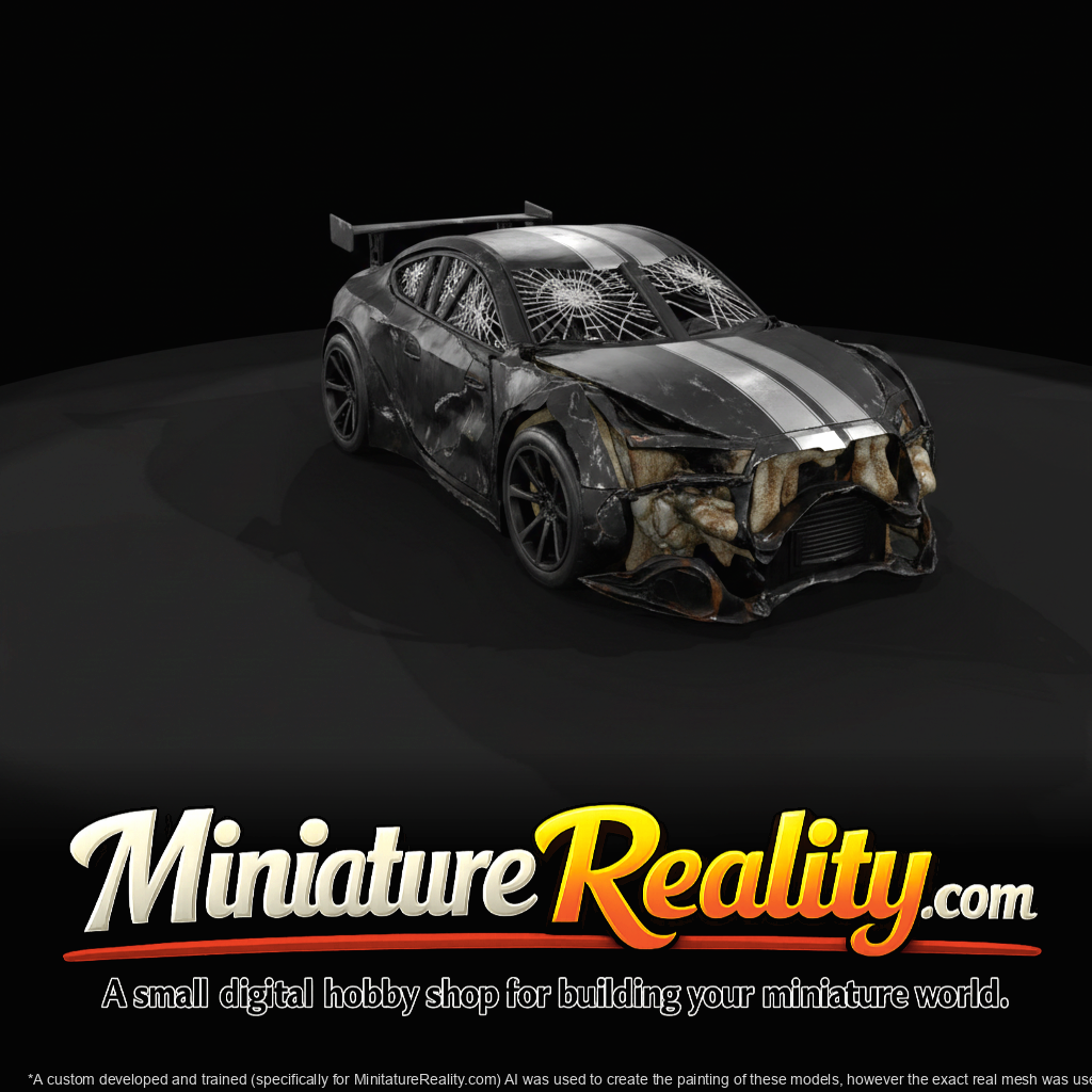 Crashed Limousine Service Vehicle