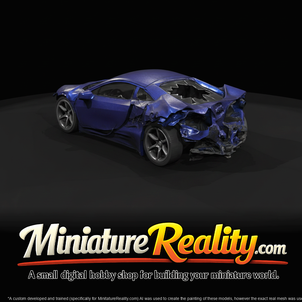 Crashed Limousine Service Vehicle