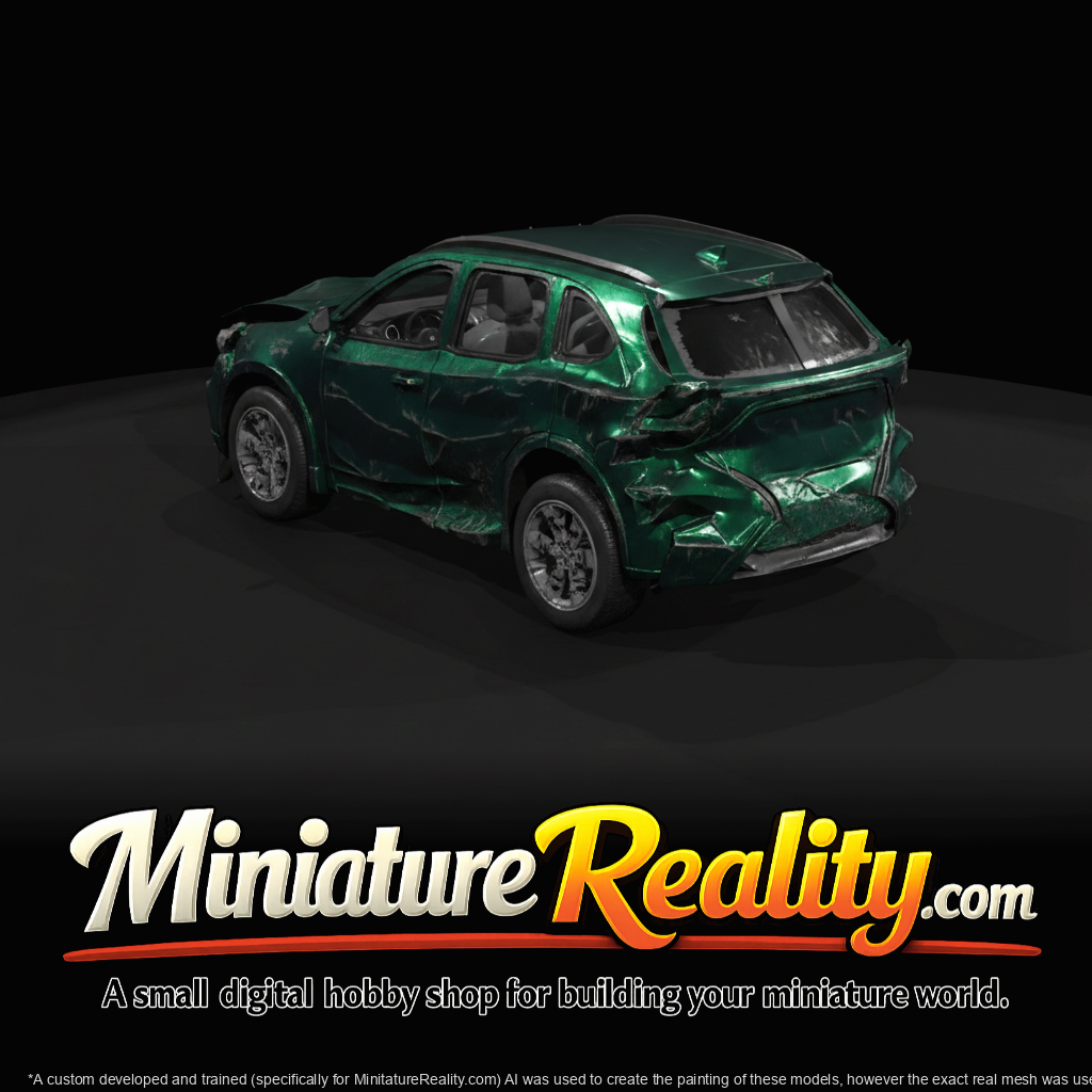 Crashed Limousine Service Vehicle