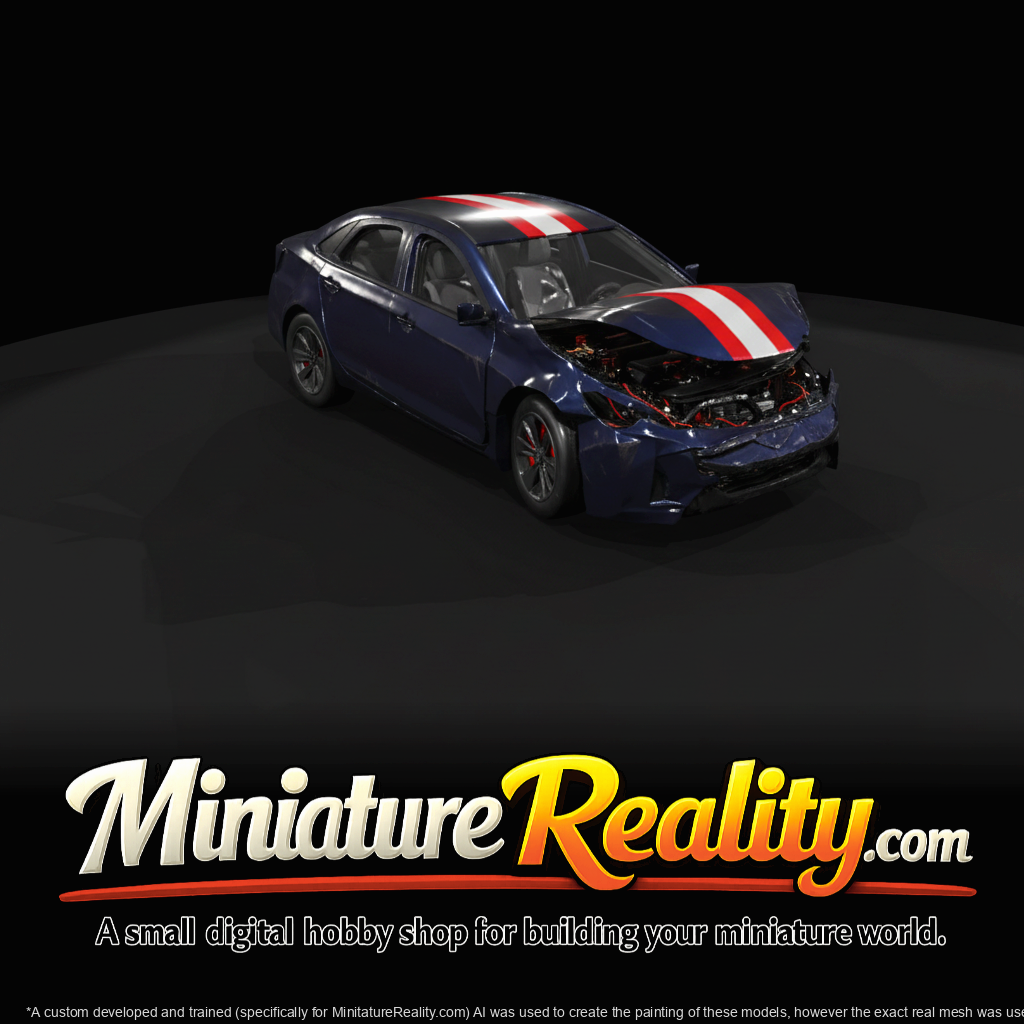 Crashed Limousine Service Vehicle