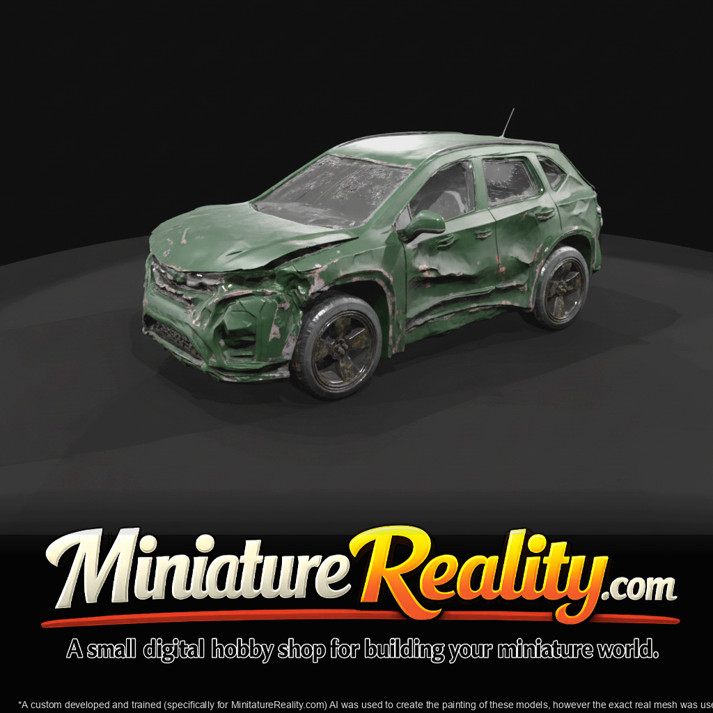mid-size SUV (2010s–2020s) — totaled, severe collision damage