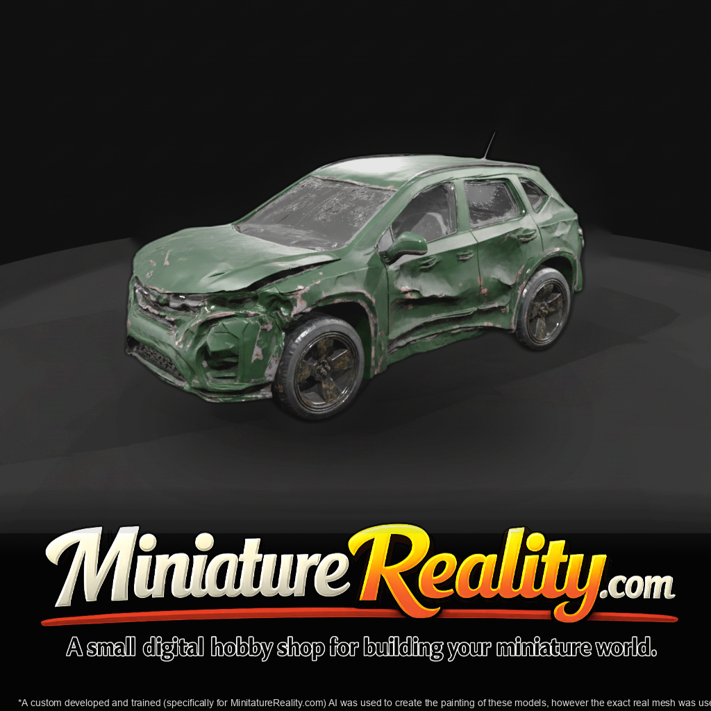 mid-size SUV (2010s–2020s) — totaled, severe collision damage