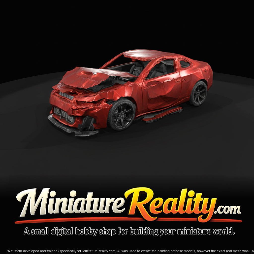Crashed Limousine Service Vehicle