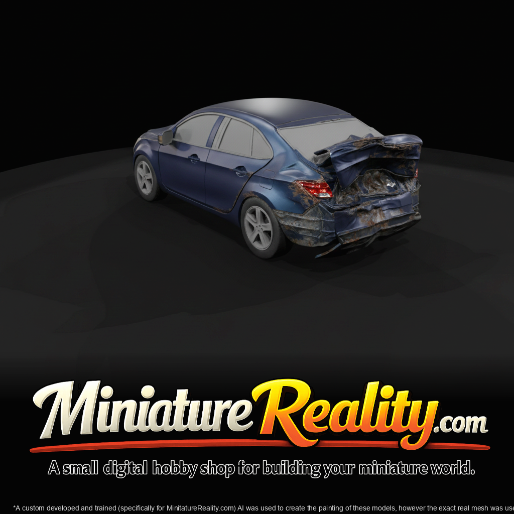 Crashed Limousine Service Vehicle