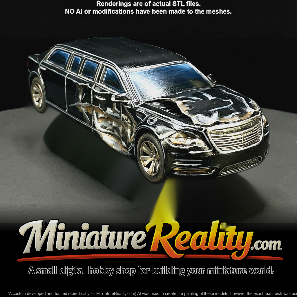 Limousine (2010s-2020s) — wrecked modern vehicle