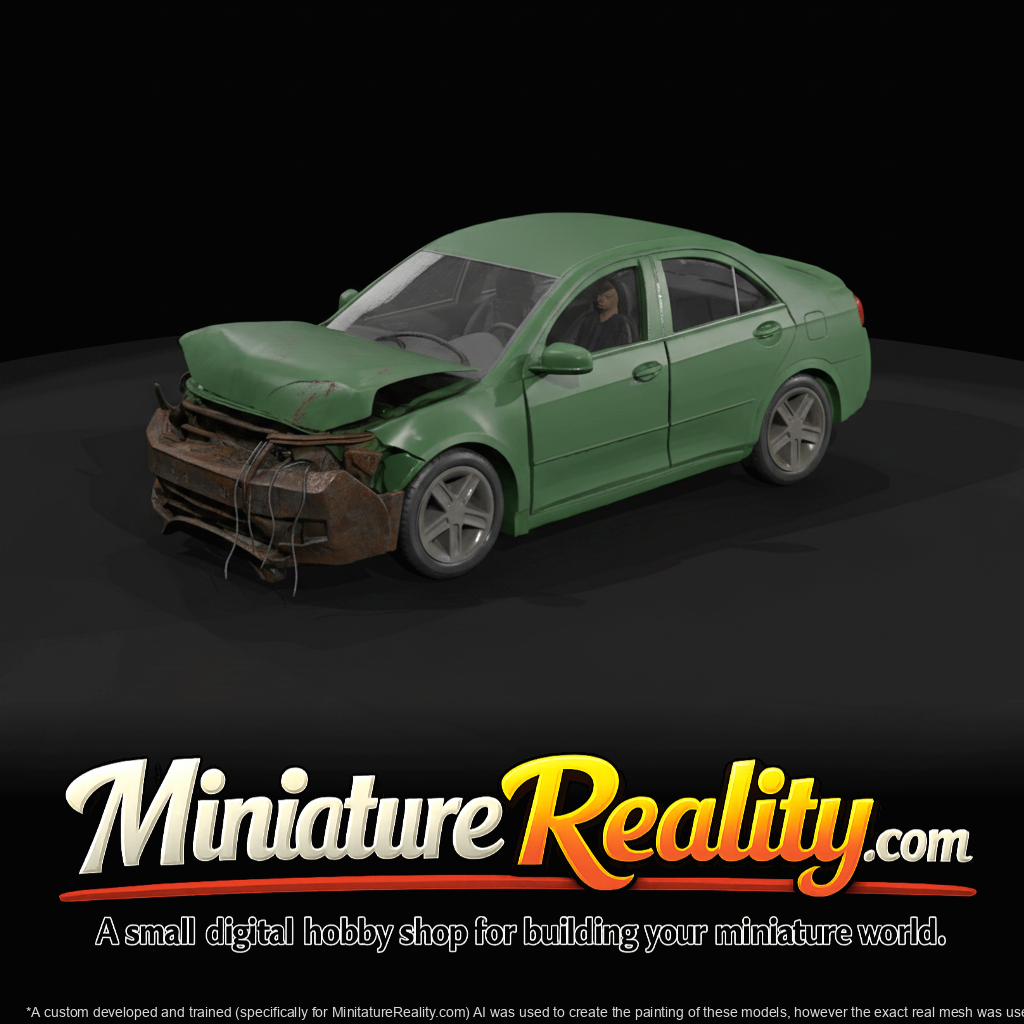 Crashed Limousine Service Vehicle