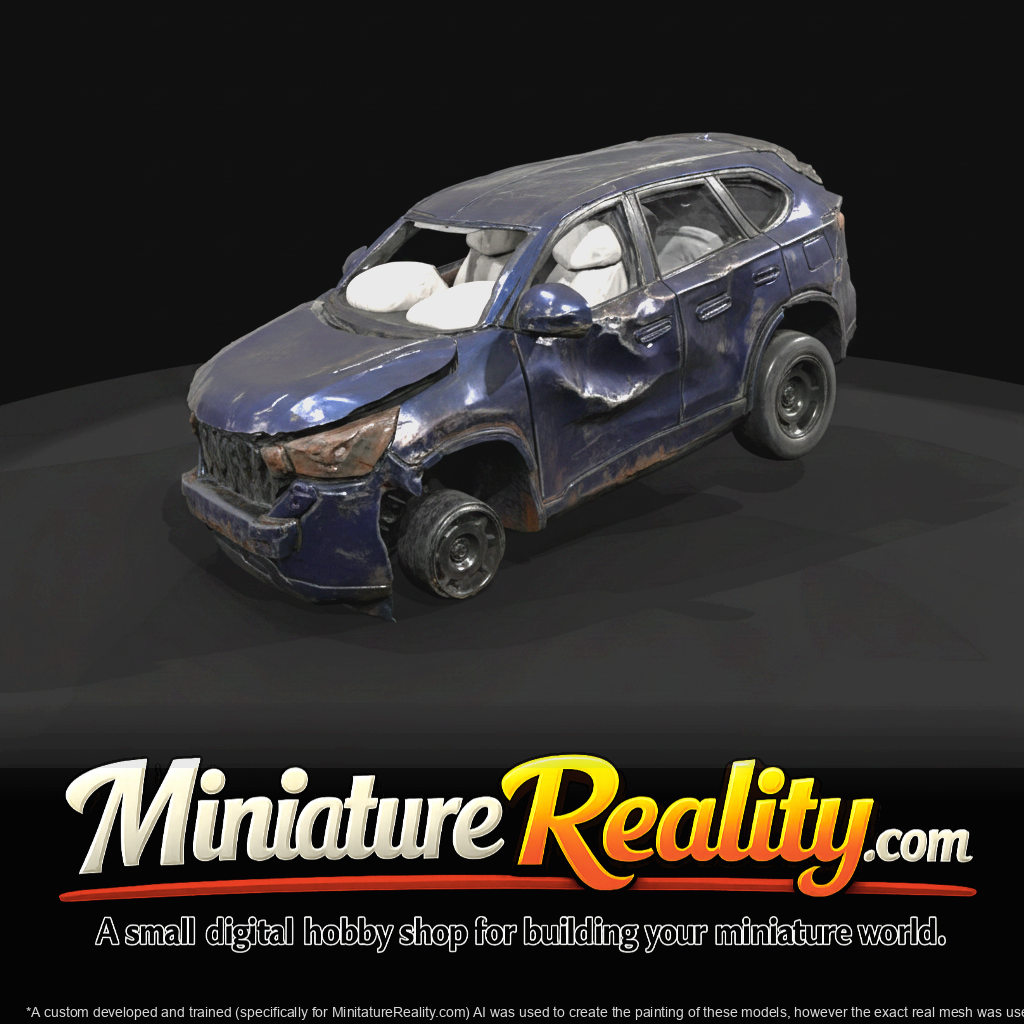 Sports Utility (2010s-2020s) — wrecked modern vehicle