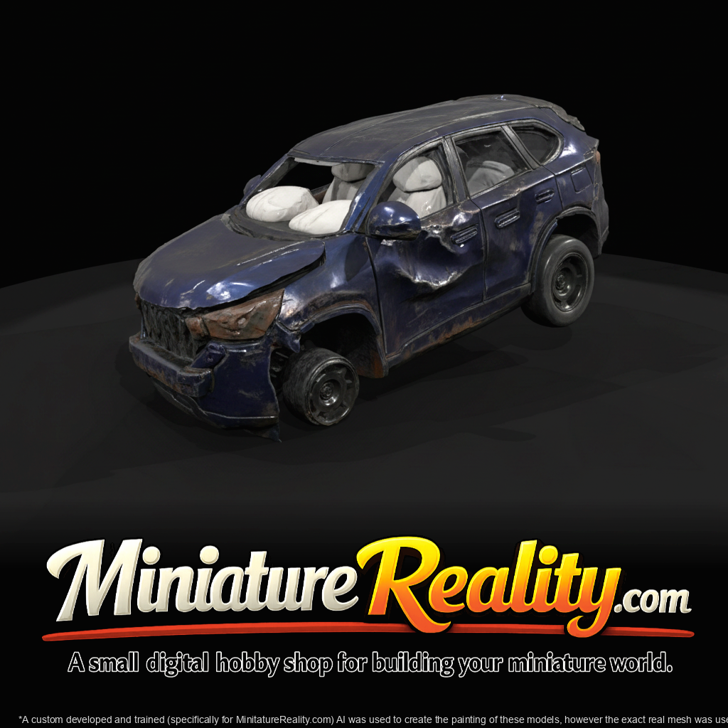 Crashed Limousine Service Vehicle