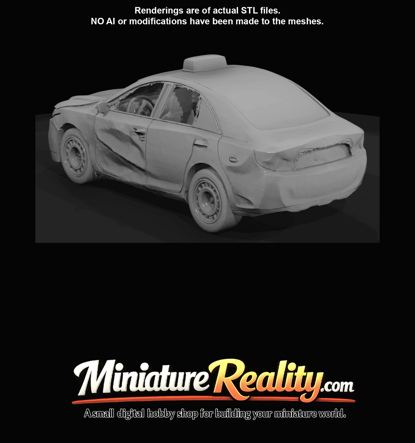 Crashed Limousine Service Vehicle