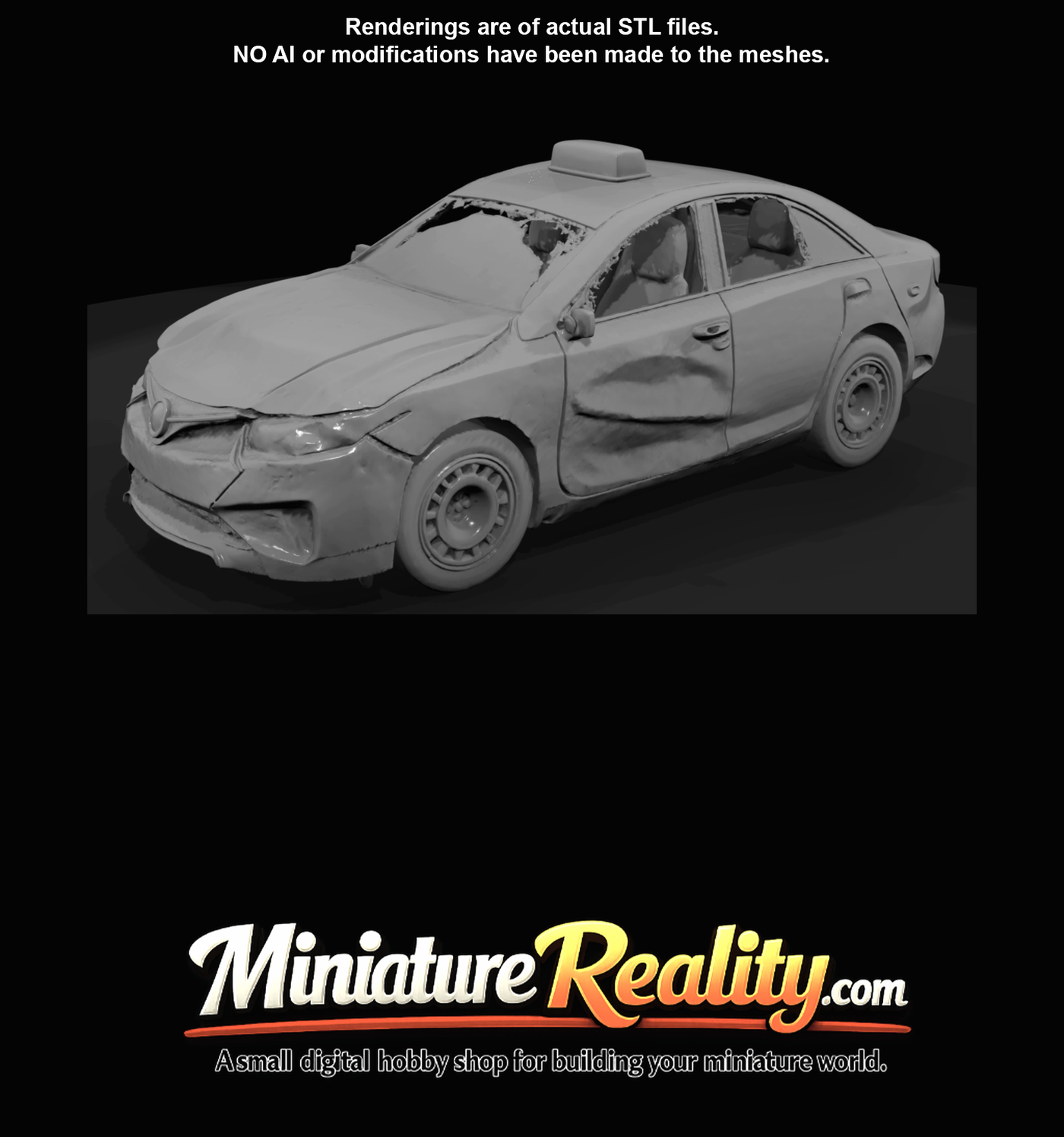 Crashed Limousine Service Vehicle