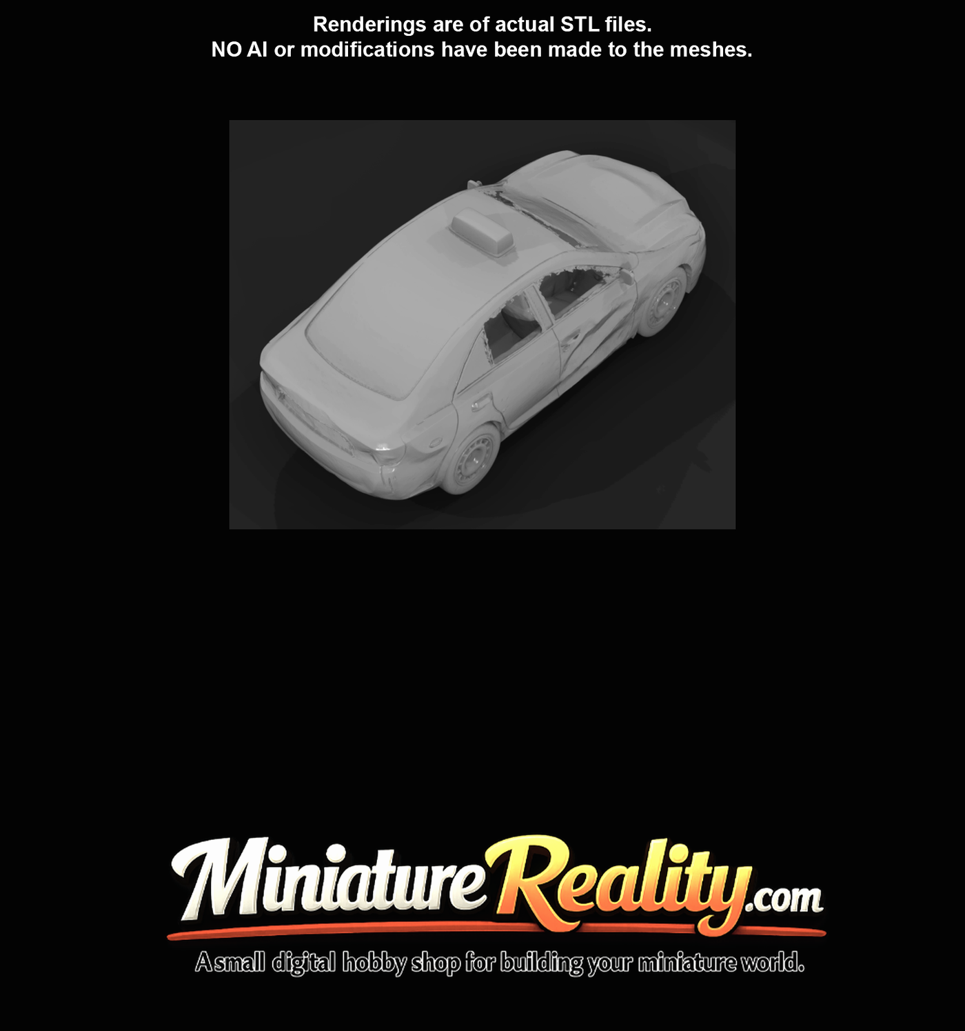 Crashed Limousine Service Vehicle