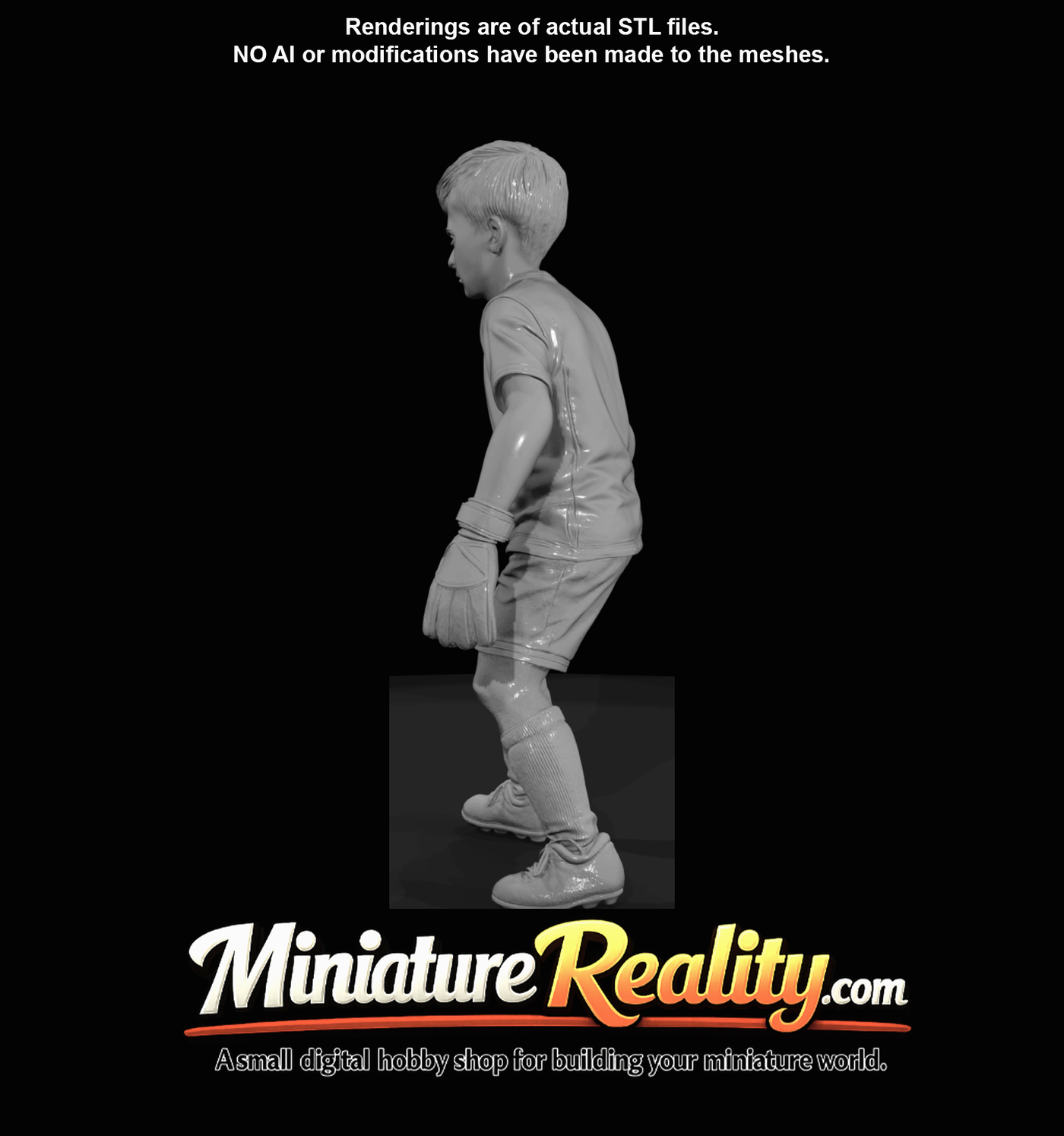 Youth Soccer Player Figure (estimated) — Boy