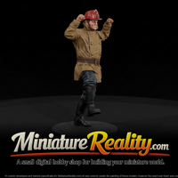 1950s Firefighter Climbing miniature, three-quarter view — thumbnail 2