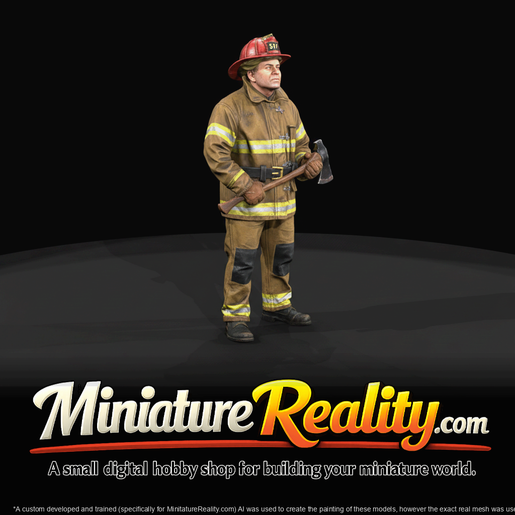 Firefighter Figure (1950s) — Holding Ax