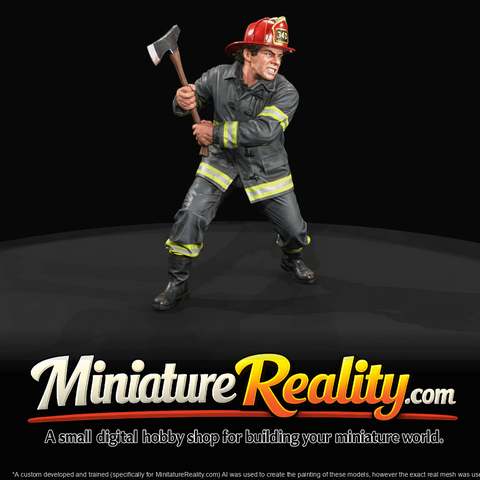 Firefighter Figure (1950s) — Swinging Ax