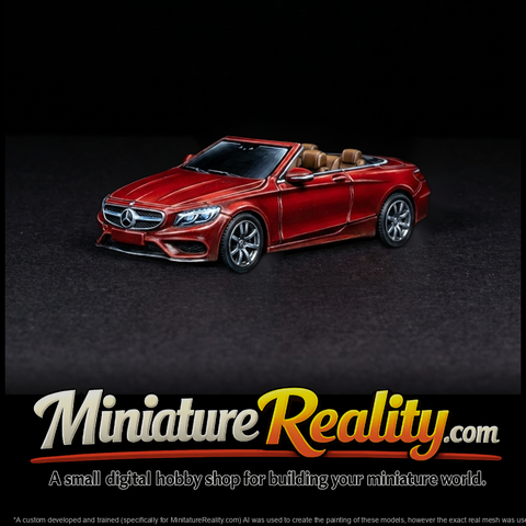 Mercedes-style Cabriolet Convertible (HO Scale)