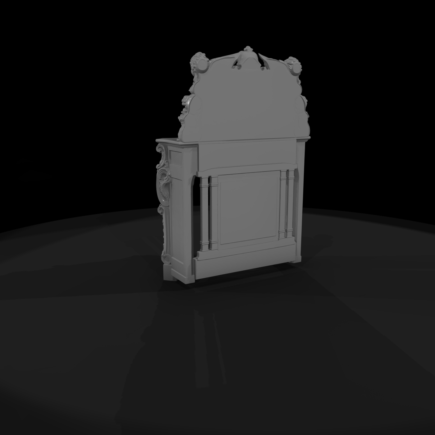 Victorian Carved Fireplace Mantel