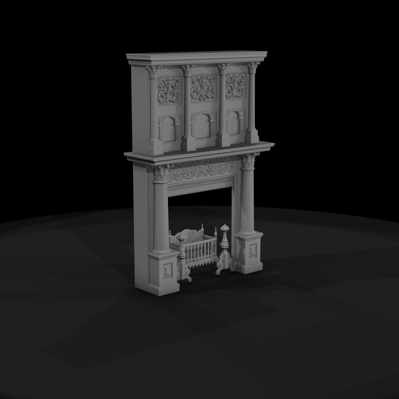 Victorian Fireplace Mantel