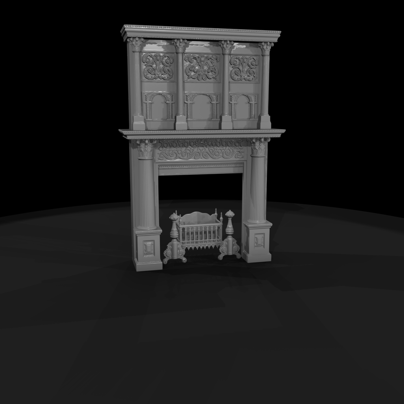 Victorian Fireplace Mantel