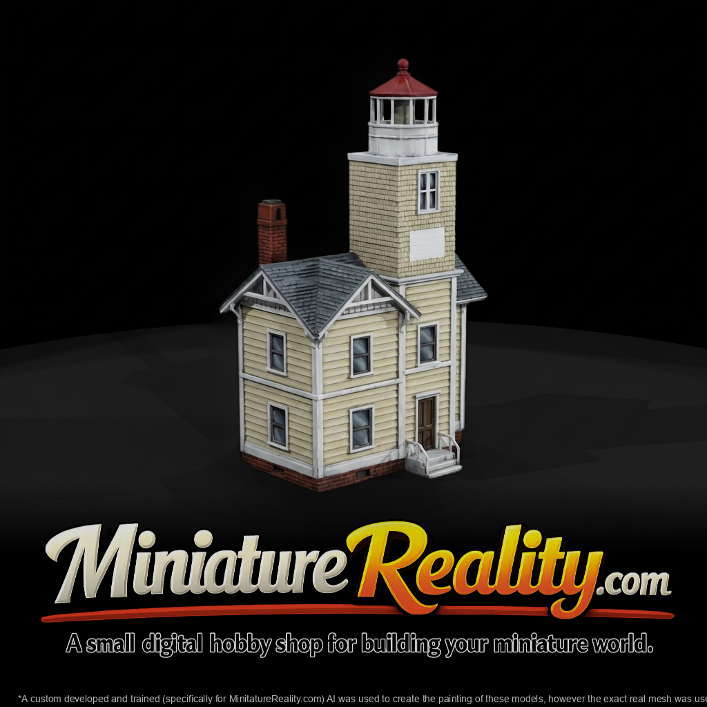 Lighthouse Keeper House with Lantern Tower