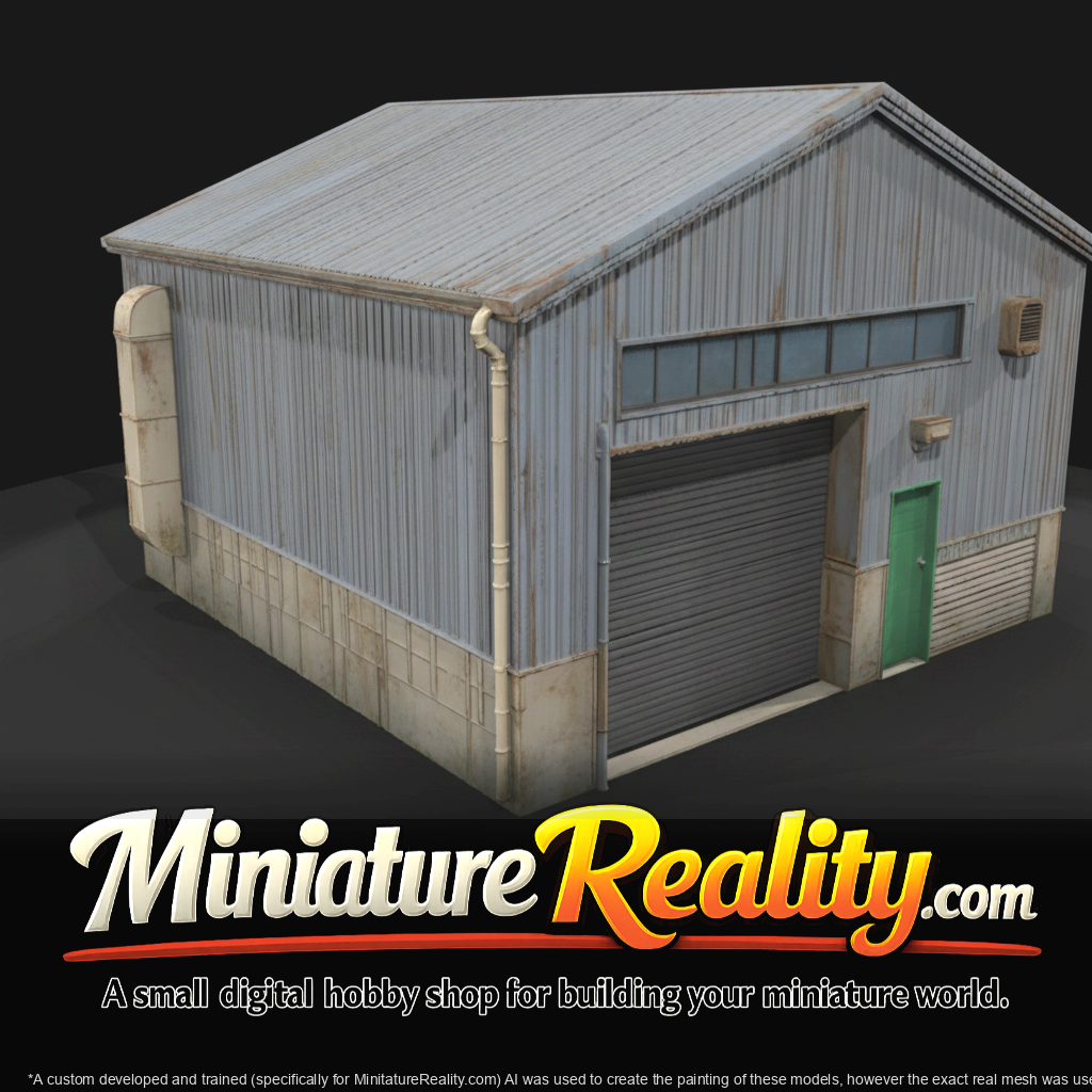 Small metal Storage building (estimated)