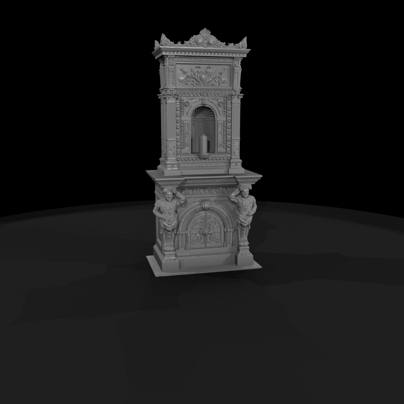 Victorian Ornate Fireplace Mantel