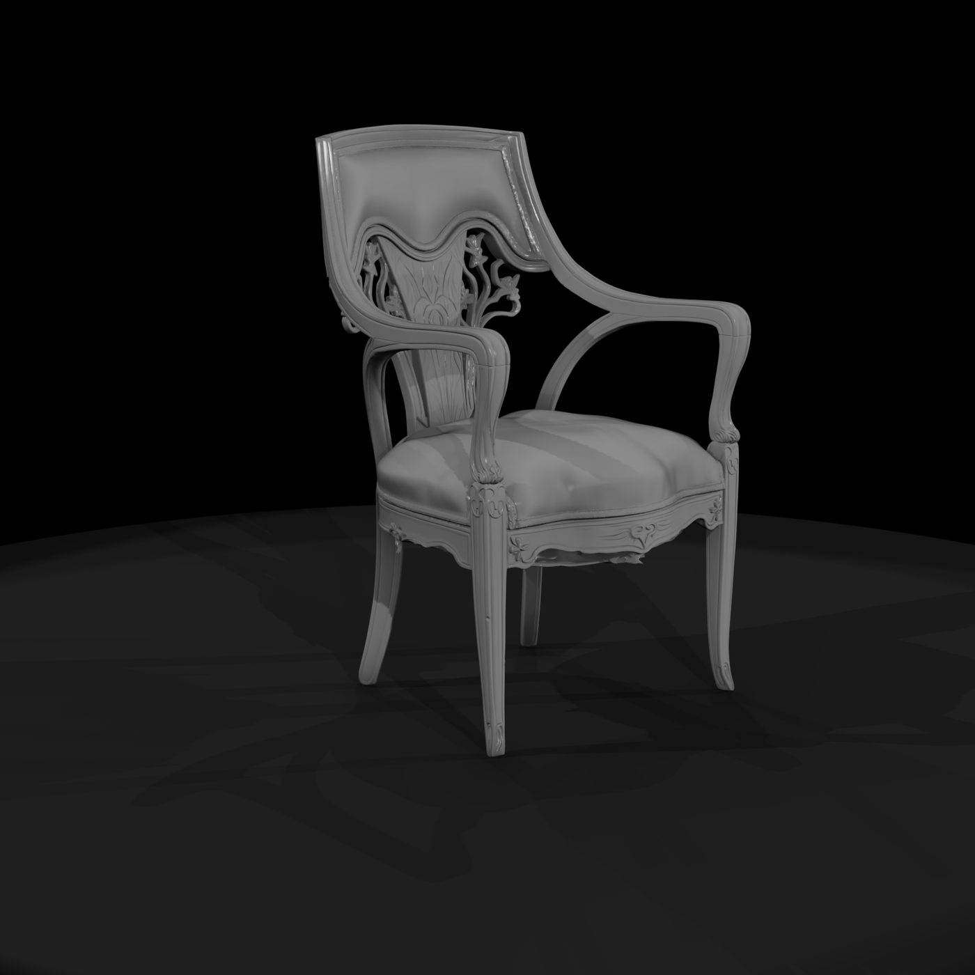 Victorian Rococo Revival Armchair