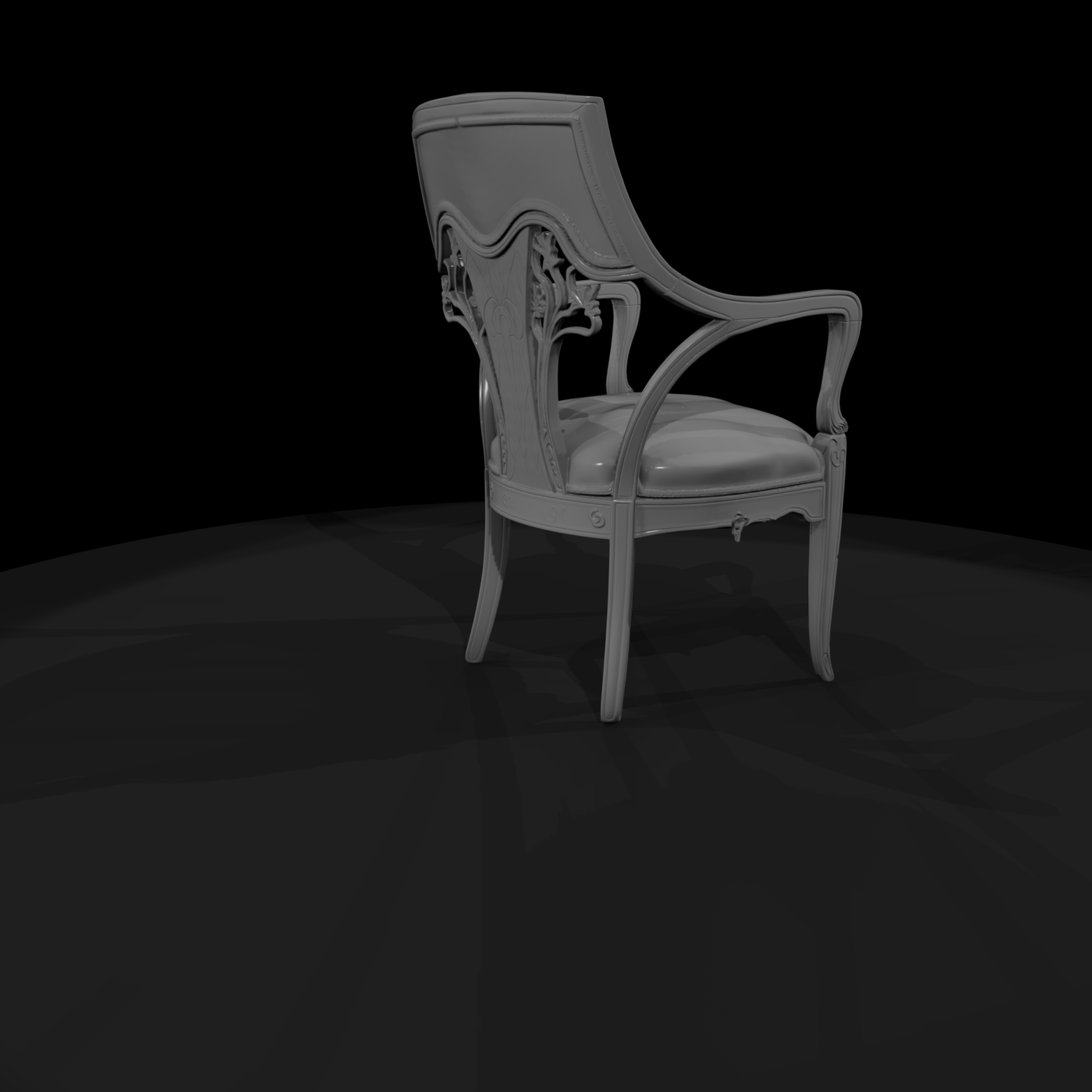 Victorian Rococo Revival Armchair