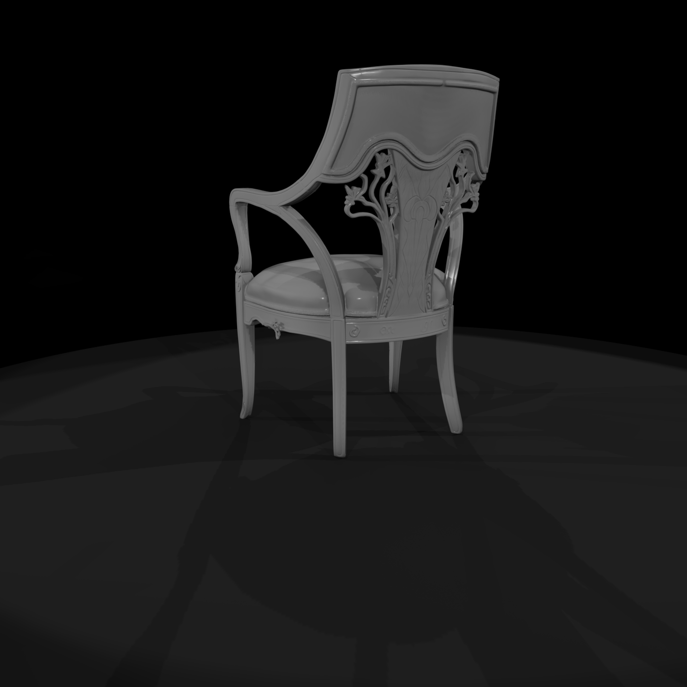 Victorian Rococo Revival Armchair