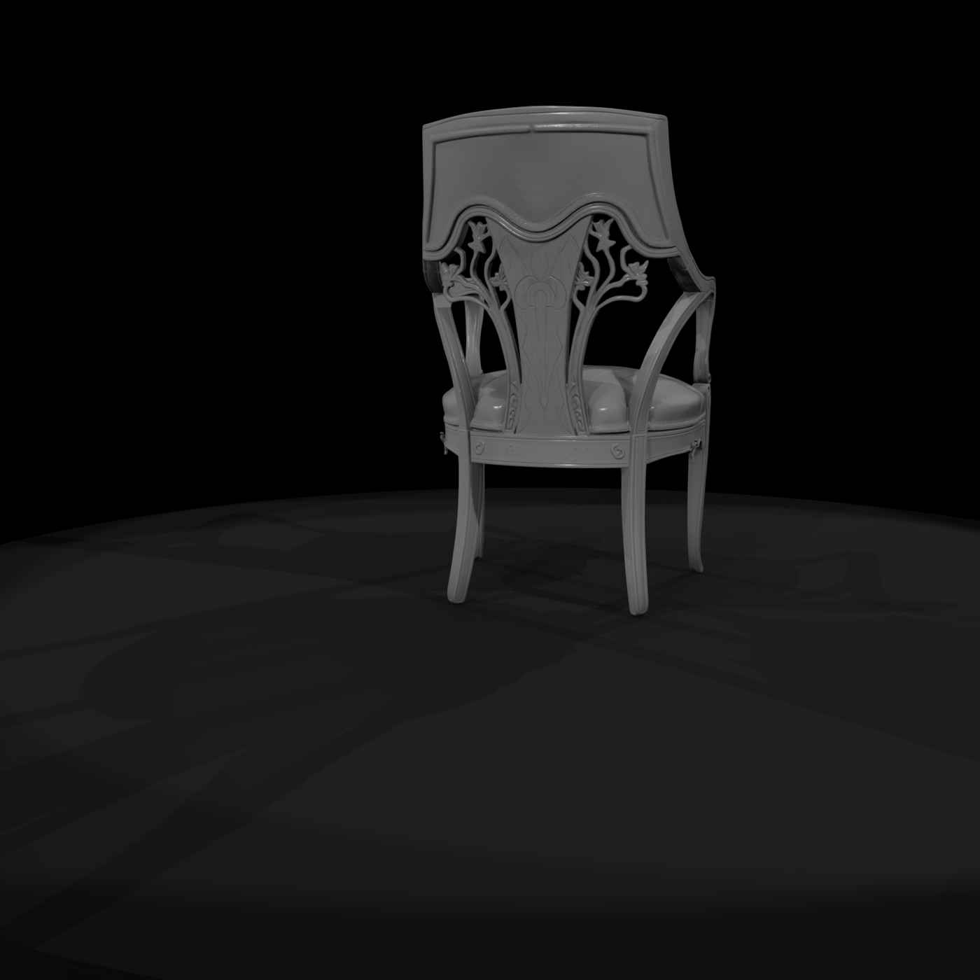 Victorian Rococo Revival Armchair