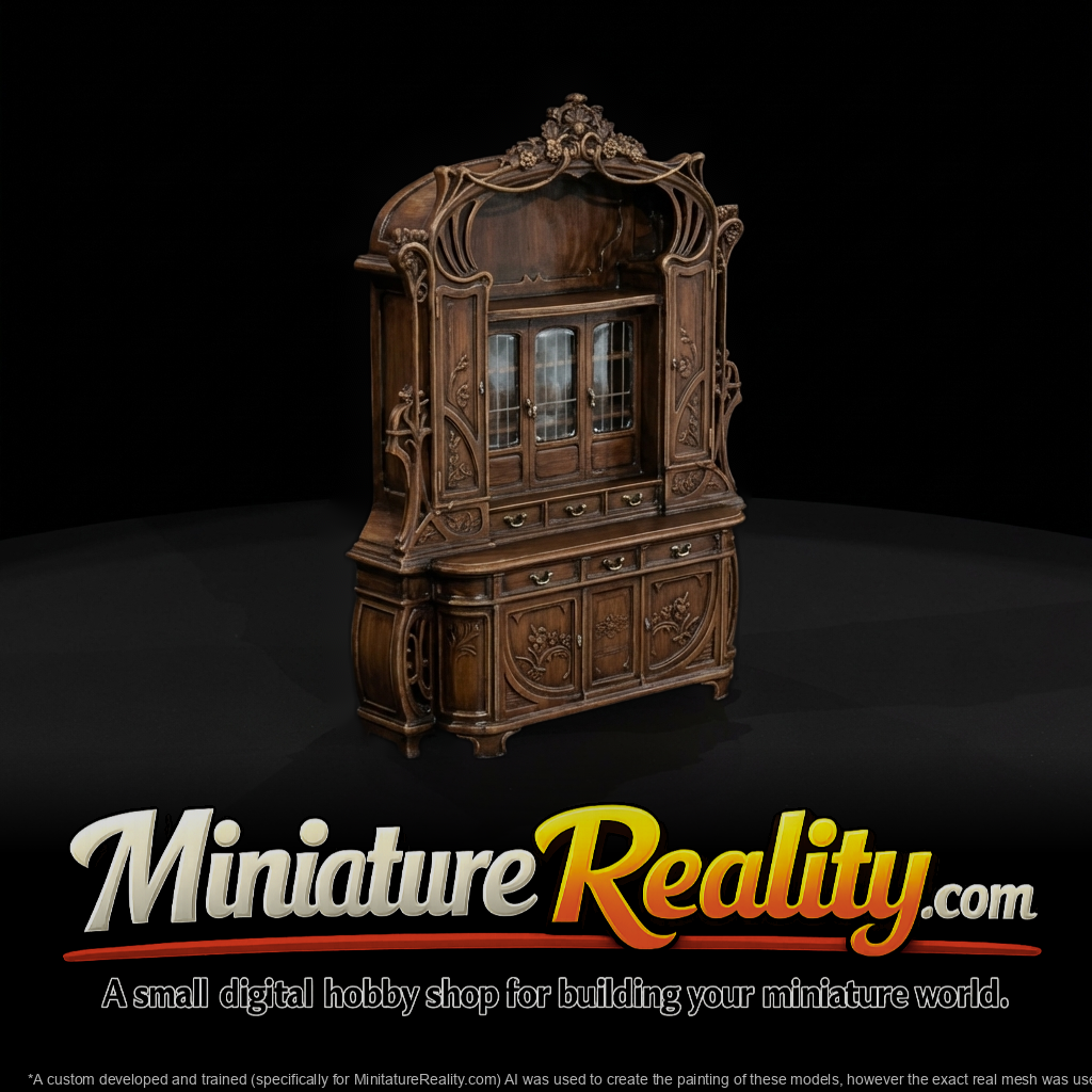 Art Nouveau Hutch Sideboard