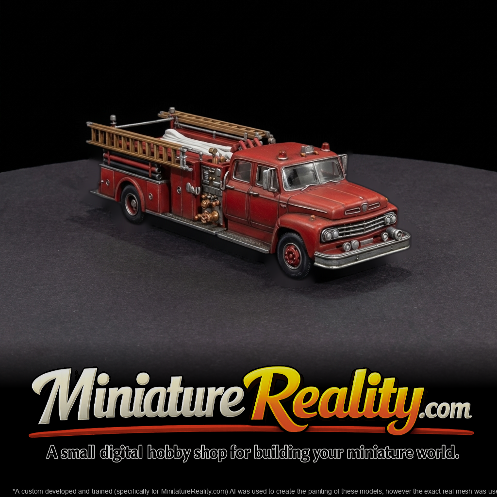 Vintage Ladder Pumper Fire Truck