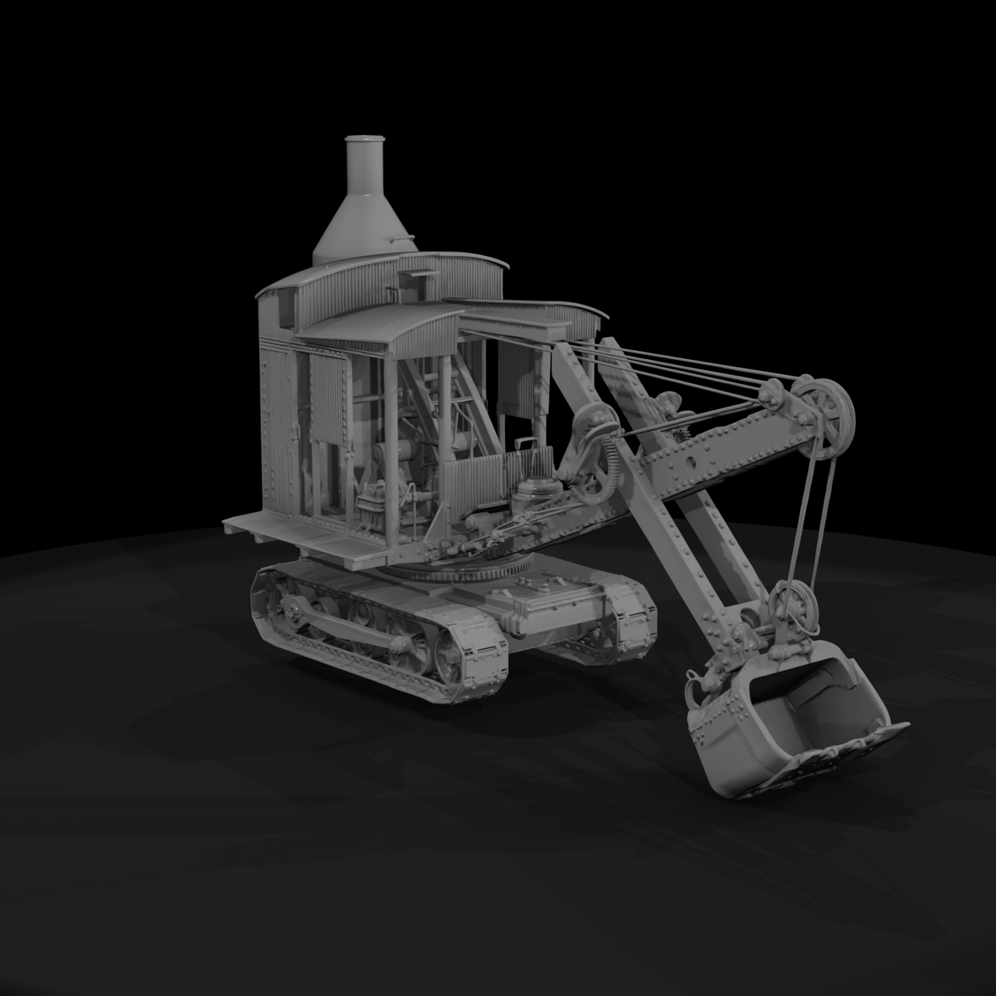 1930s Cable Dipper Steam Shovel
