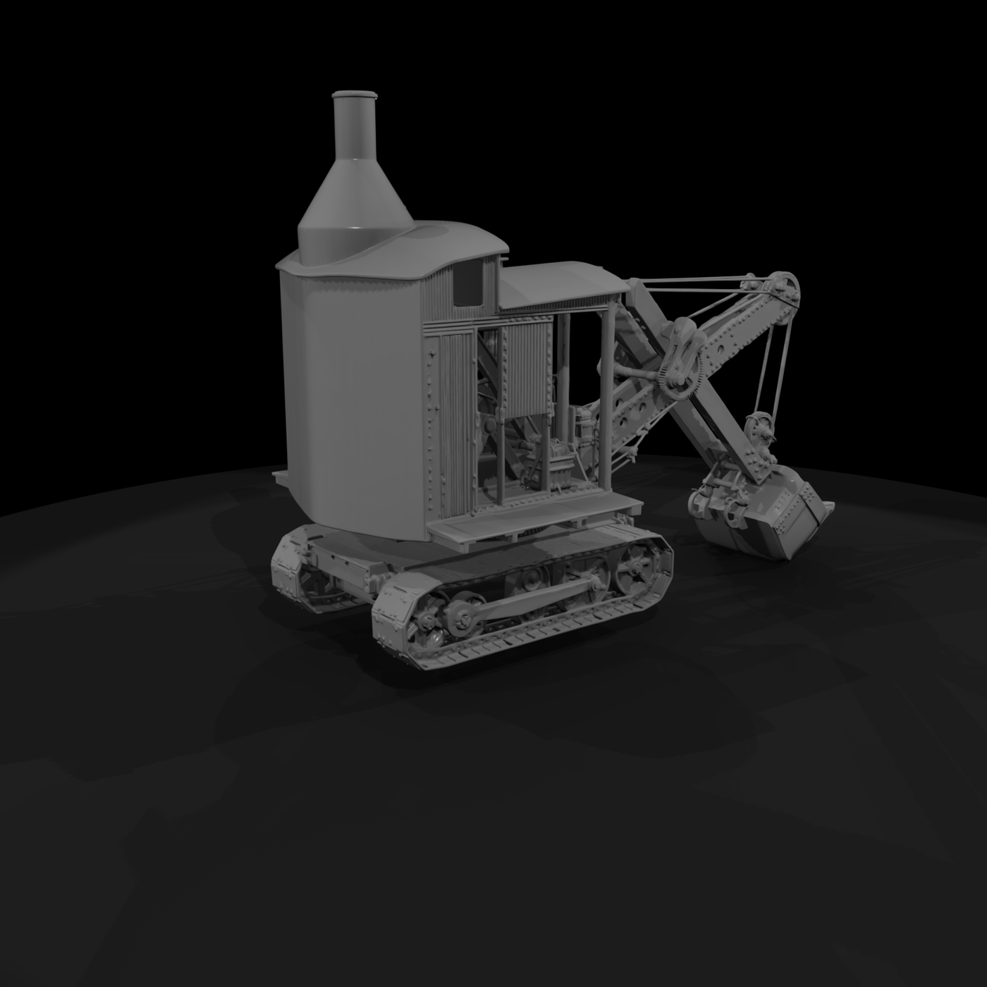 1930s Cable Dipper Steam Shovel