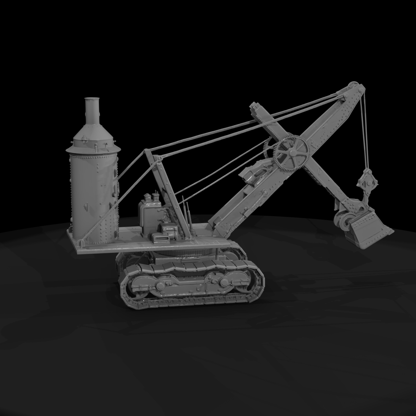 Antique Crawler Steam Shovel