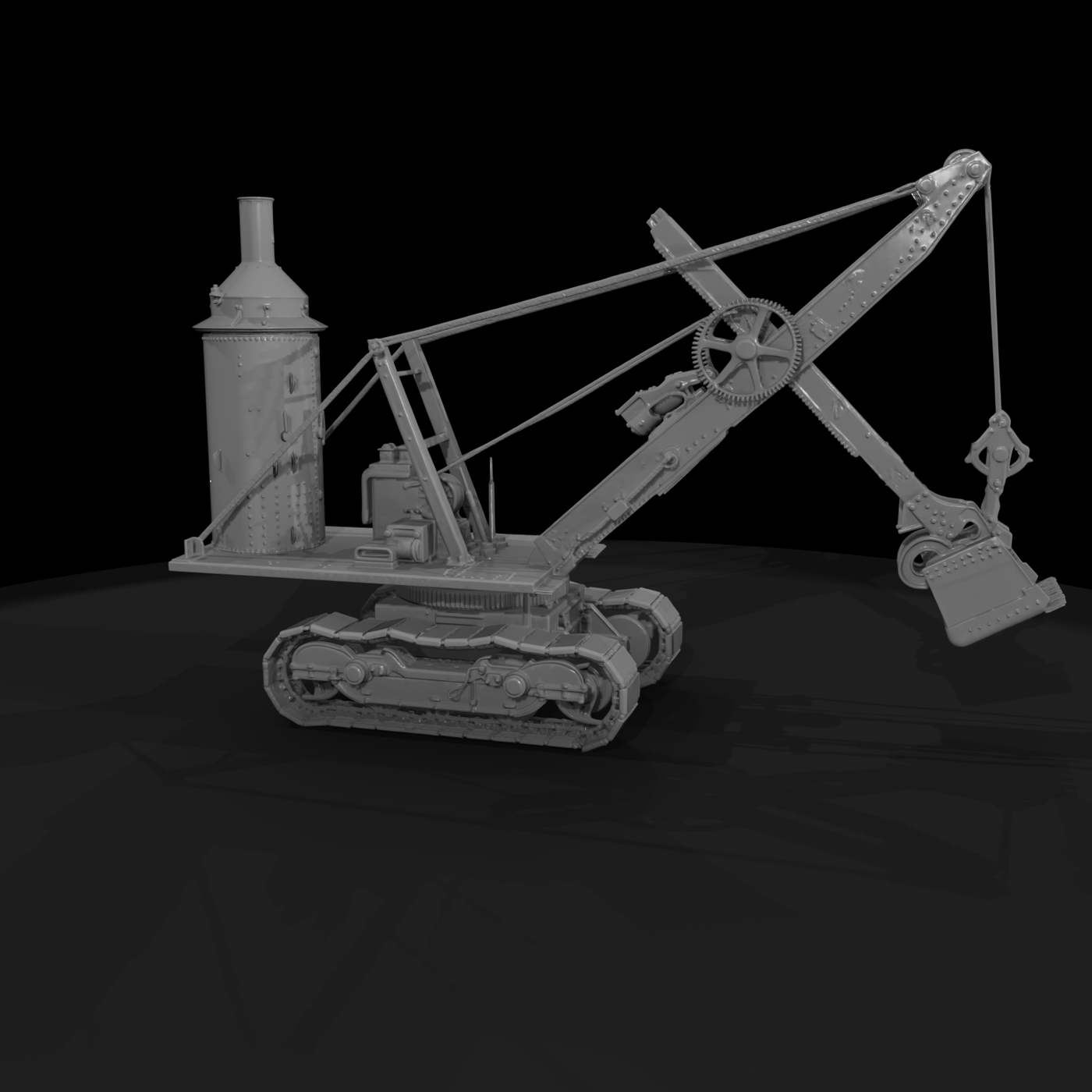 Antique Crawler Steam Shovel