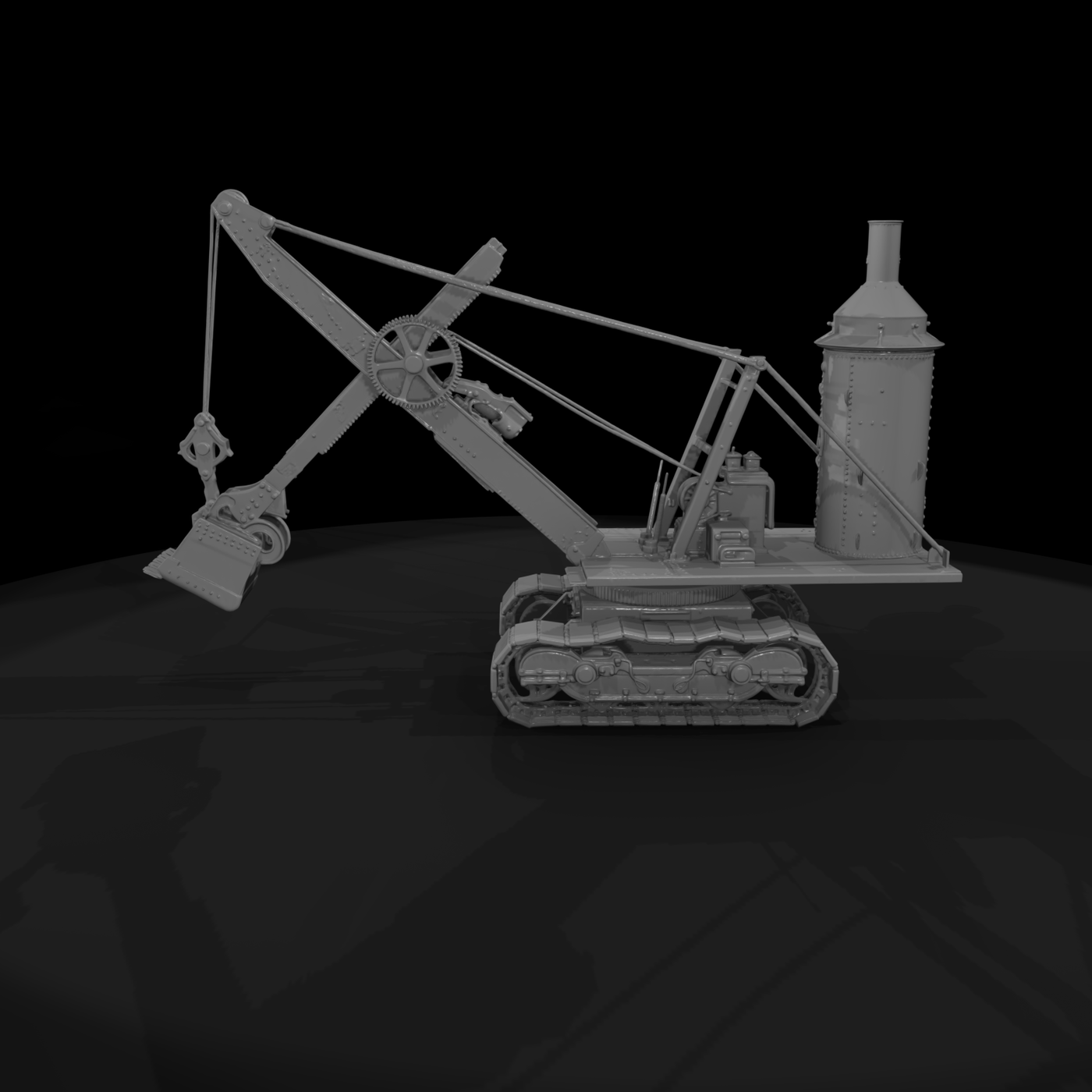 Antique Crawler Steam Shovel