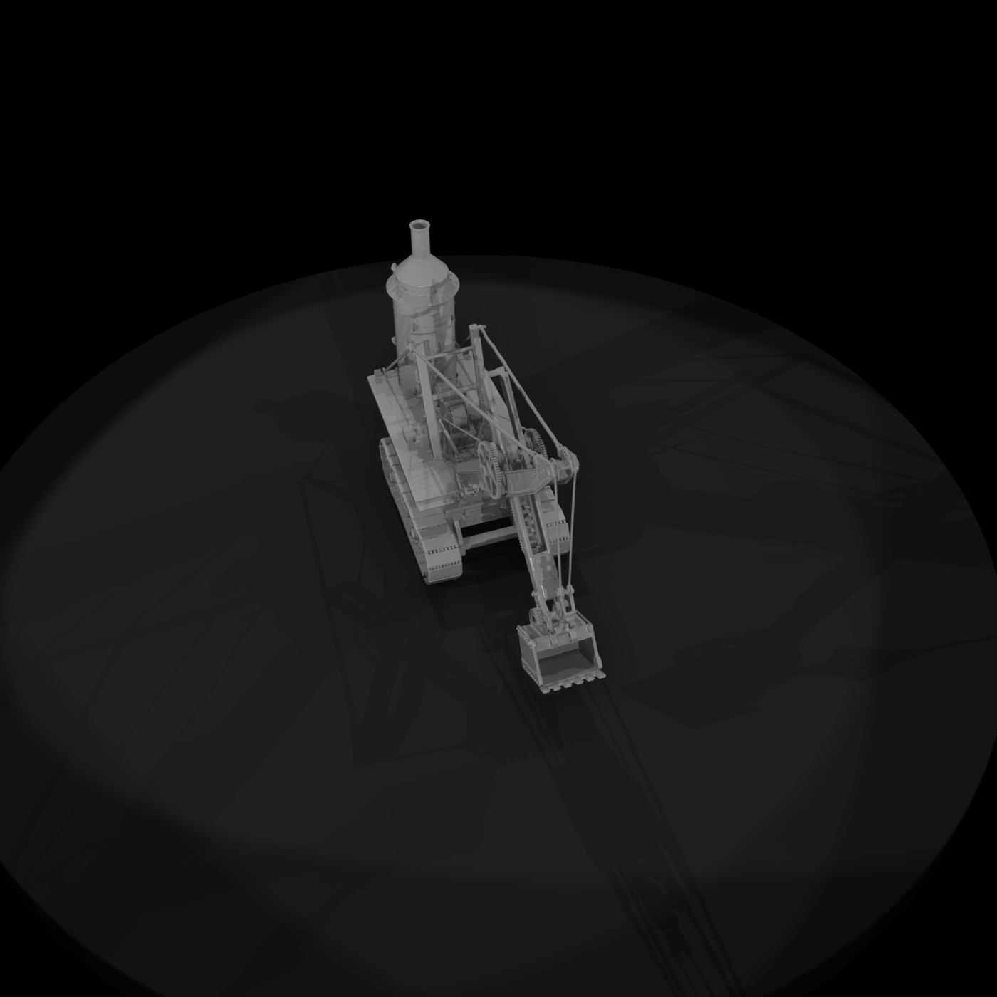 Antique Crawler Steam Shovel