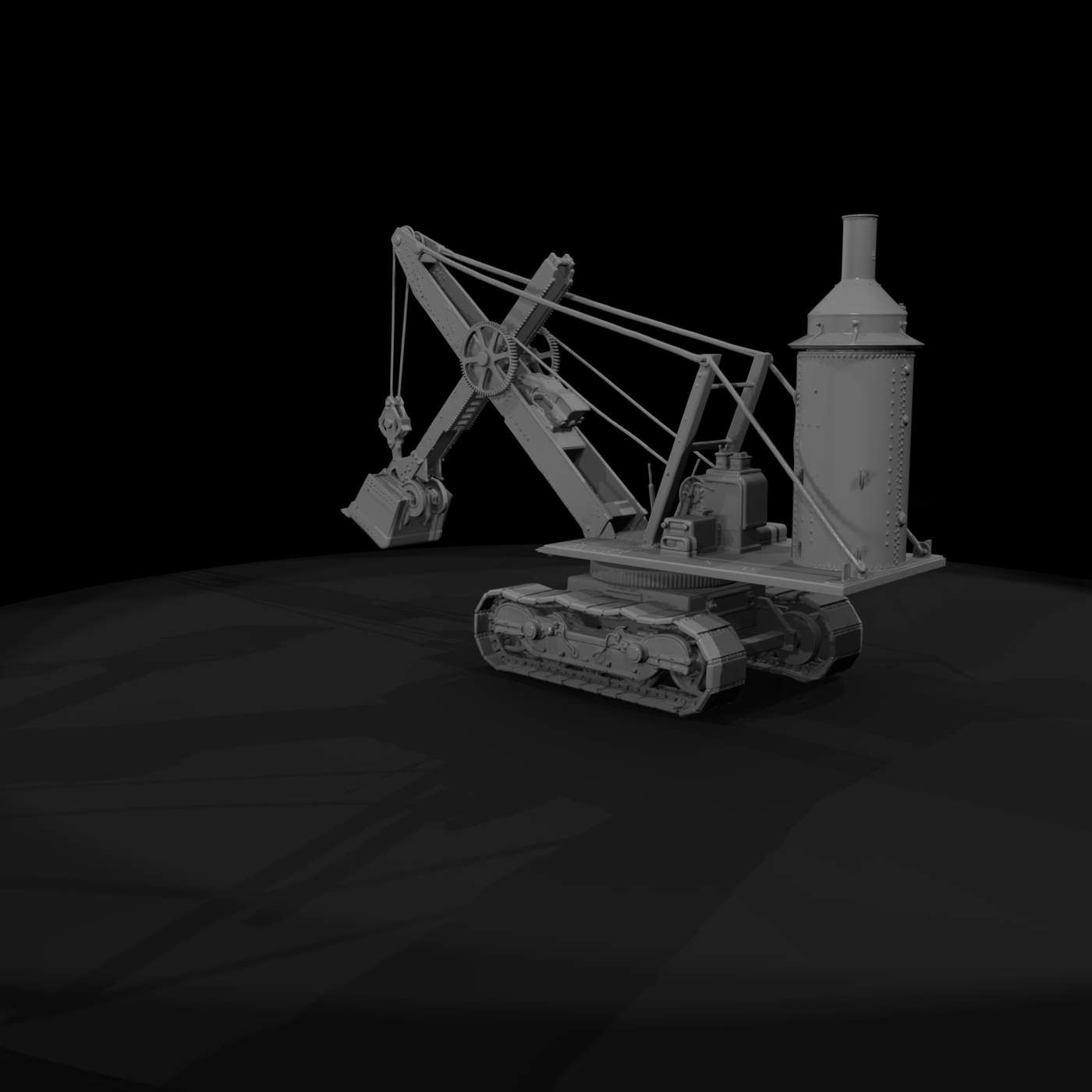 Antique Crawler Steam Shovel