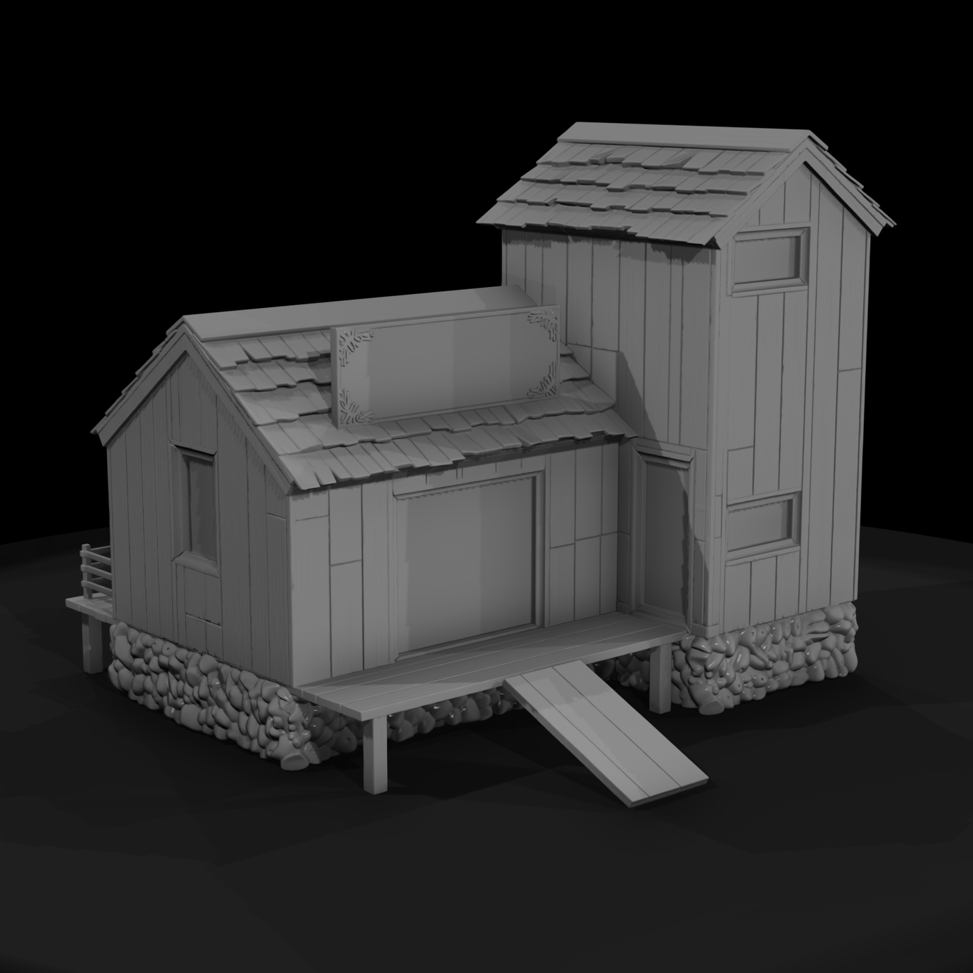 Victorian Wooden Workshop Shell