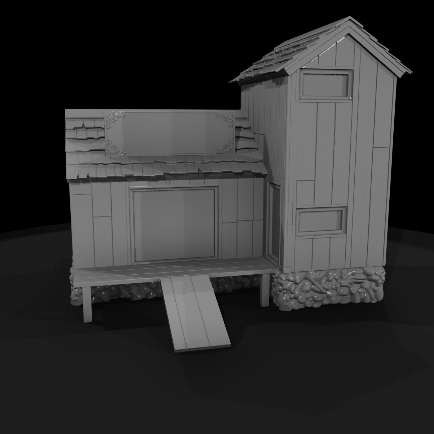 Victorian Wooden Workshop Shell